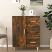 Dressoir 69,5x34x90 cm bewerkt hout gerookt eiken