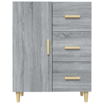 Dressoir 69,5X34X90 Cm Bewerkt Hout Grijs Sonoma Eikenkleurig
