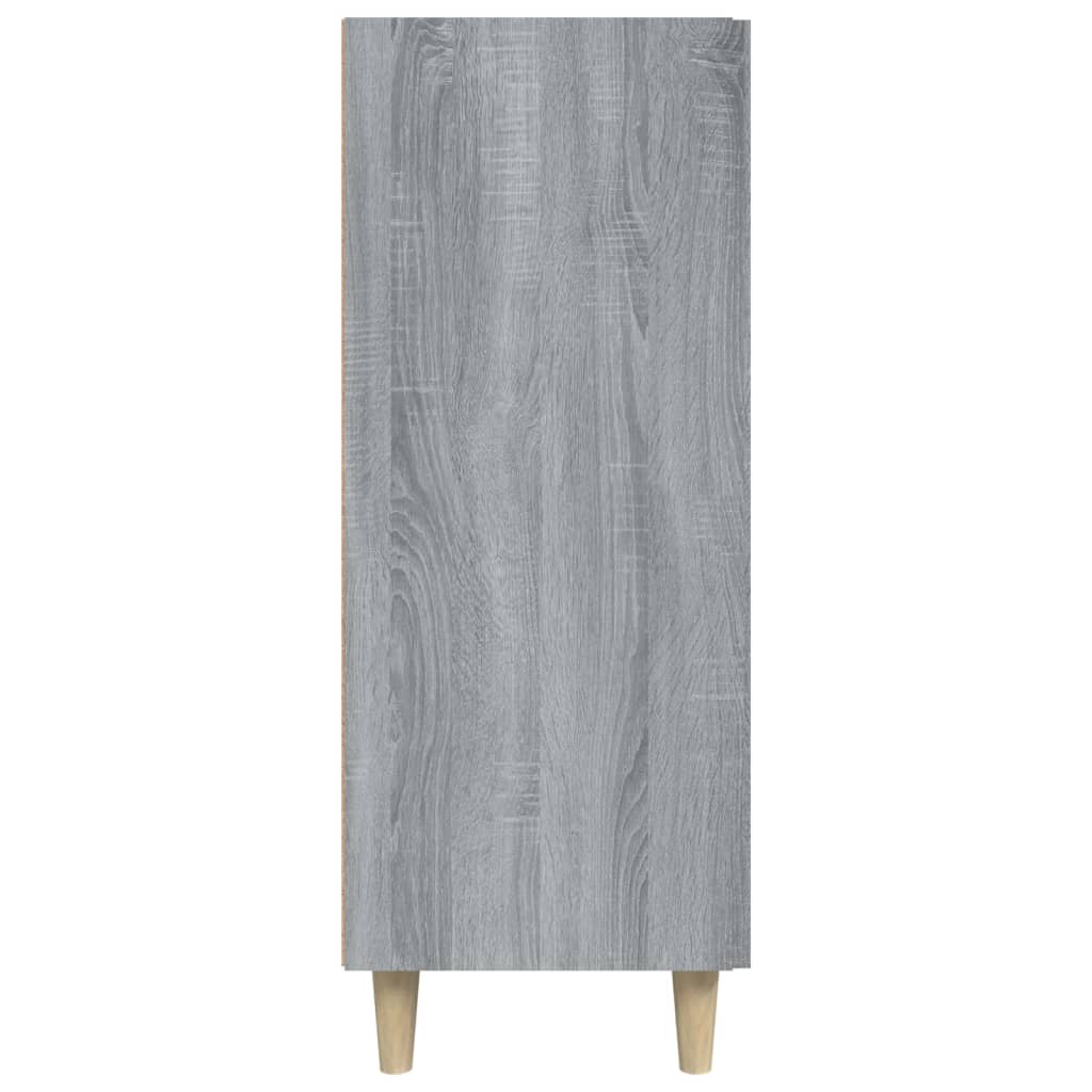 Dressoir 69,5X34X90 Cm Bewerkt Hout Grijs Sonoma Eikenkleurig