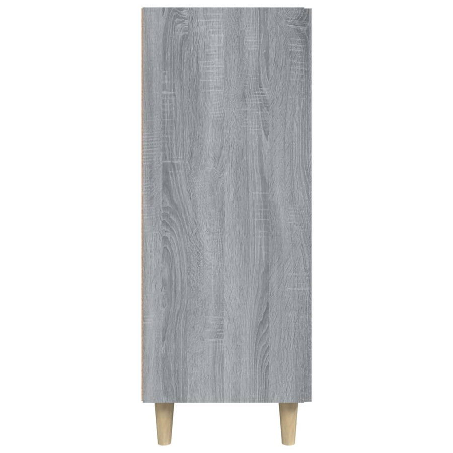 Dressoir 69,5X34X90 Cm Bewerkt Hout Grijs Sonoma Eikenkleurig