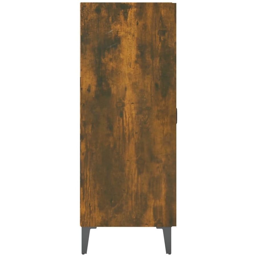 Dressoir 69,5X34X90 Cm Bewerkt Hout Gerookt Eikenkleurig