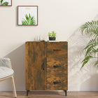 Sideboard 69.5x34x90 cm engineered wood smoked oak-colored