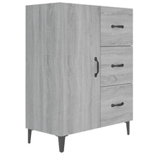 Dressoir 69,5X34X90 Cm Bewerkt Hout Grijs Sonoma Eikenkleurig