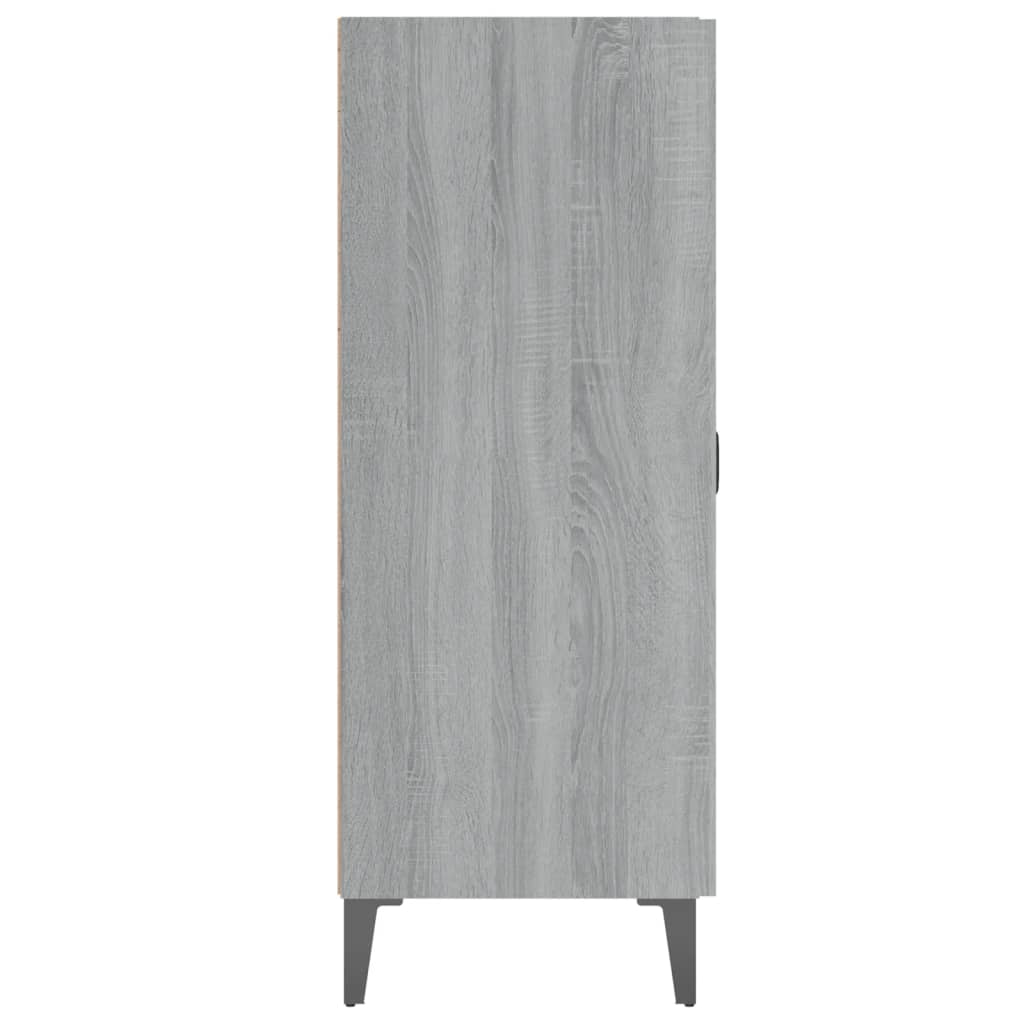 Dressoir 69,5X34X90 Cm Bewerkt Hout Grijs Sonoma Eikenkleurig