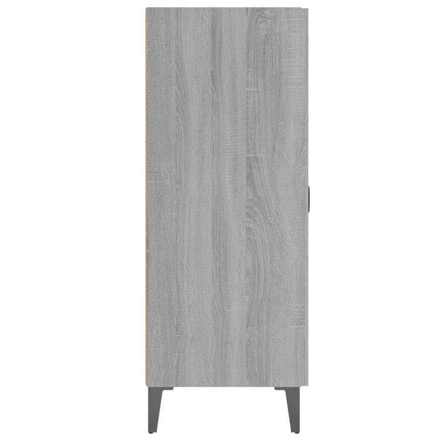 Dressoir 69,5X34X90 Cm Bewerkt Hout Grijs Sonoma Eikenkleurig