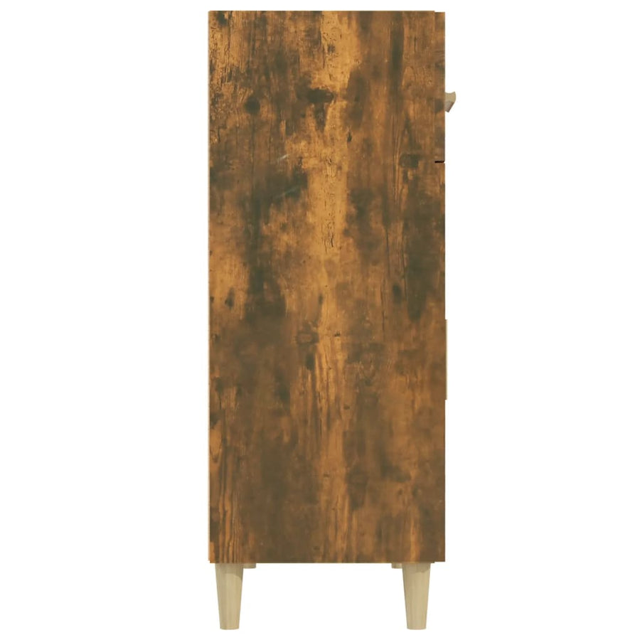 Dressoir 69,5X34X89 Cm Bewerkt Hout Gerookt Eikenkleurig