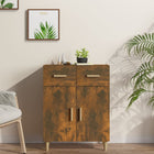 Dressoir 69,5x34x89 cm bewerkt hout gerookt eiken