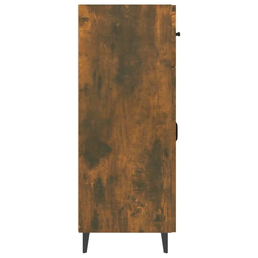 Dressoir 69,5X34X90 Cm Bewerkt Hout Gerookt Eikenkleurig