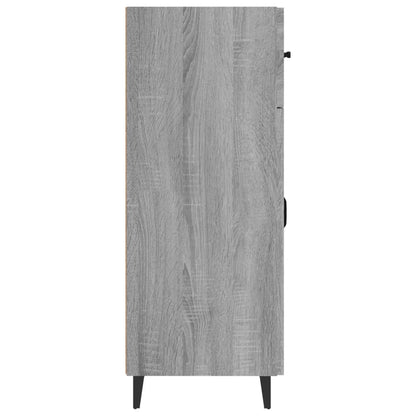 Dressoir 69,5X34X90 Cm Bewerkt Hout Grijs Sonoma Eikenkleurig