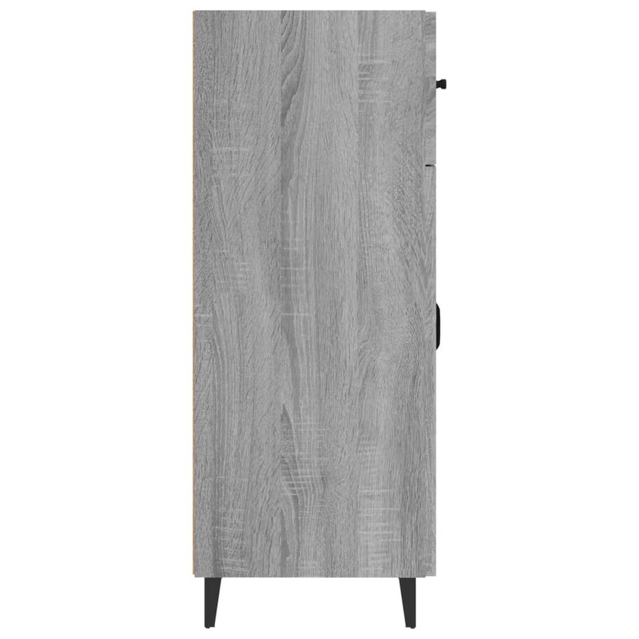 Dressoir 69,5X34X90 Cm Bewerkt Hout Grijs Sonoma Eikenkleurig