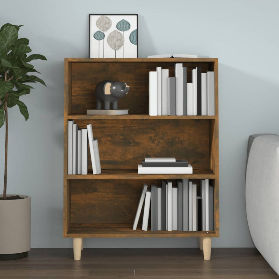 Dressoir 69,5X32,5X90 Cm Bewerkt Hout Gerookt Eikenkleurig