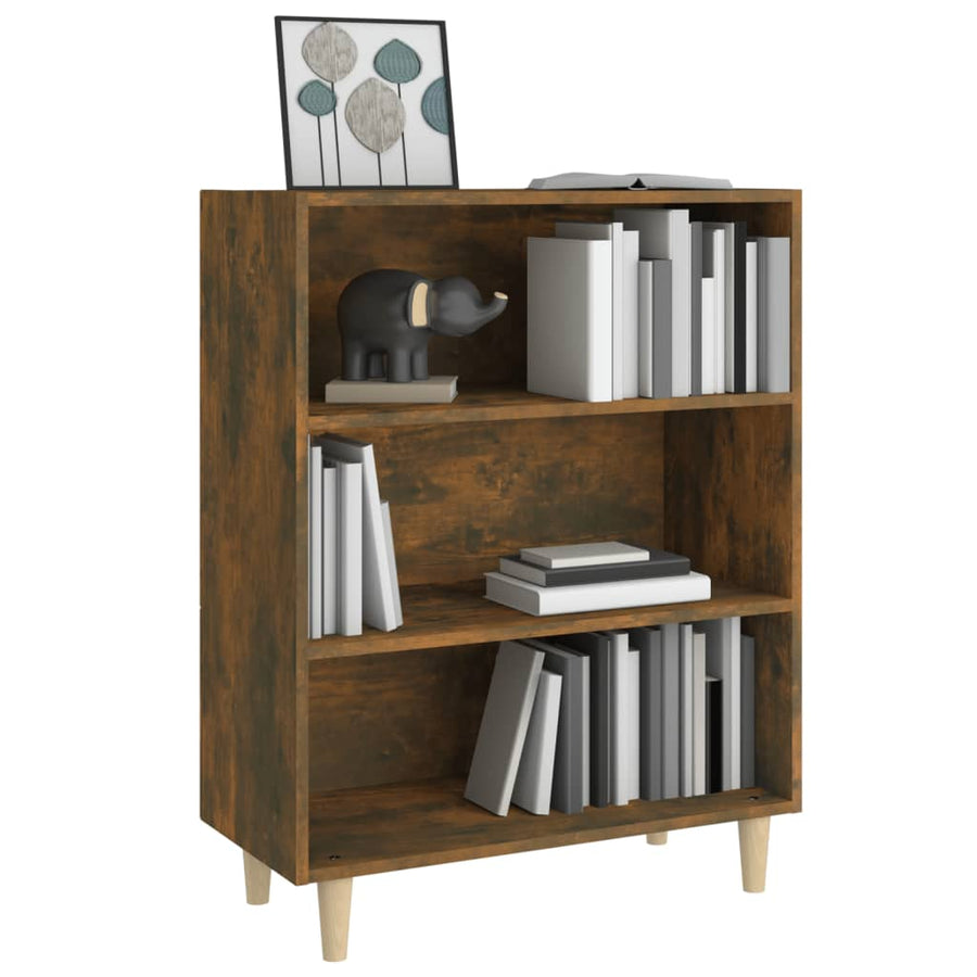 Dressoir 69,5X32,5X90 Cm Bewerkt Hout Gerookt Eikenkleurig