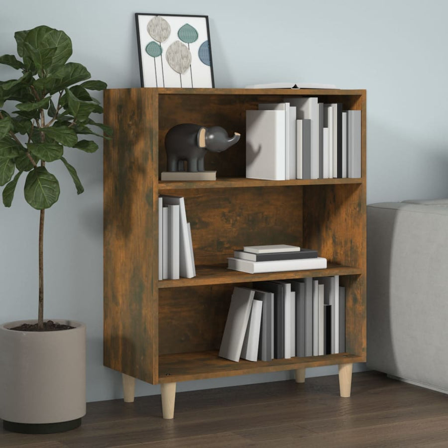 Dressoir 69,5X32,5X90 Cm Bewerkt Hout Gerookt Eikenkleurig
