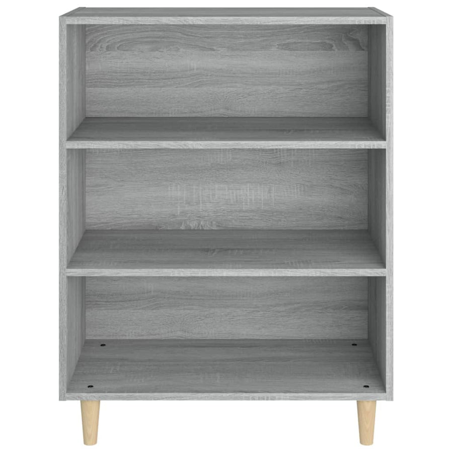 Dressoir 69,5X32,5X90 Cm Bewerkt Hout Grijs Sonoma Eikenkleurig