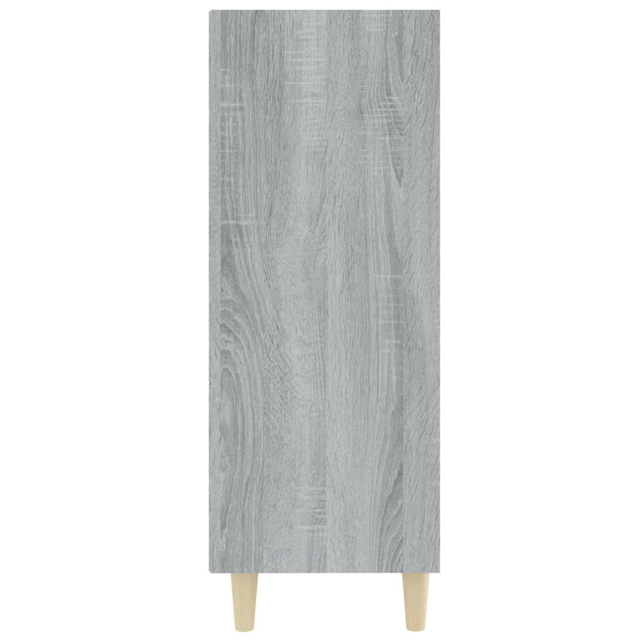 Dressoir 69,5X32,5X90 Cm Bewerkt Hout Grijs Sonoma Eikenkleurig