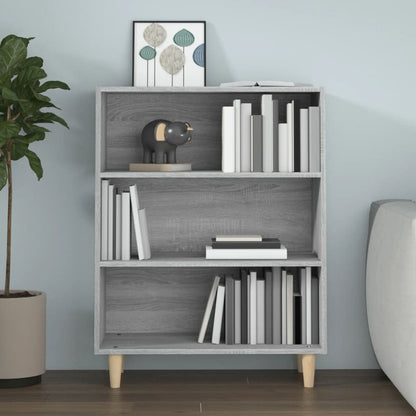 Dressoir 69,5X32,5X90 Cm Bewerkt Hout Grijs Sonoma Eikenkleurig
