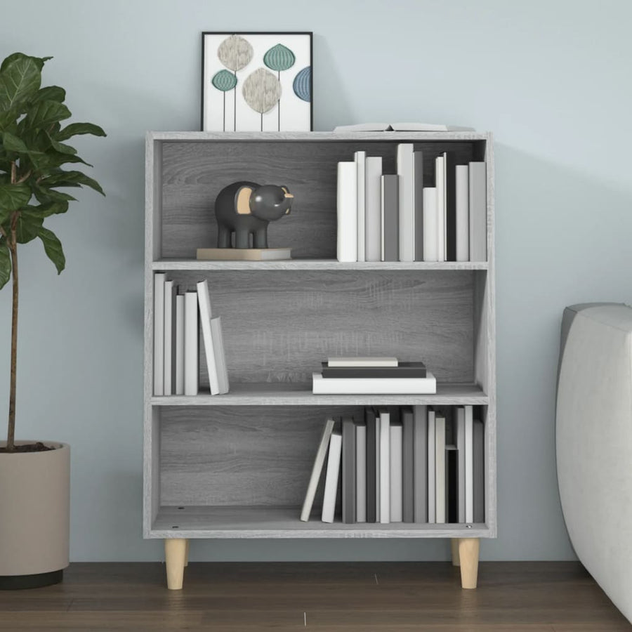 Dressoir 69,5X32,5X90 Cm Bewerkt Hout Grijs Sonoma Eikenkleurig