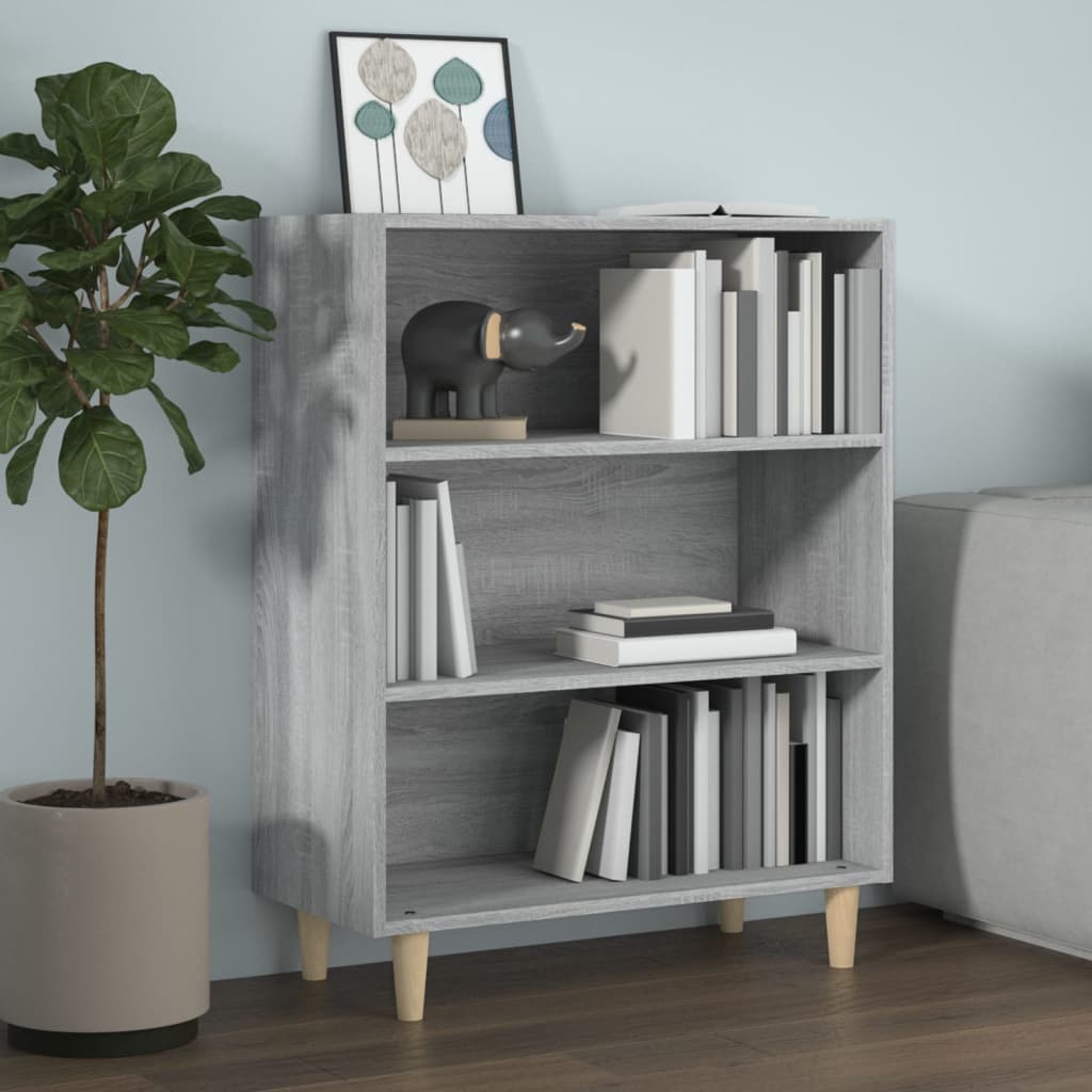 Dressoir 69,5X32,5X90 Cm Bewerkt Hout Grijs Sonoma Eikenkleurig
