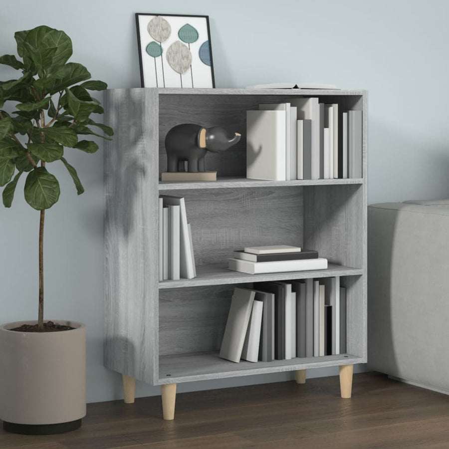 Dressoir 69,5X32,5X90 Cm Bewerkt Hout Grijs Sonoma Eikenkleurig