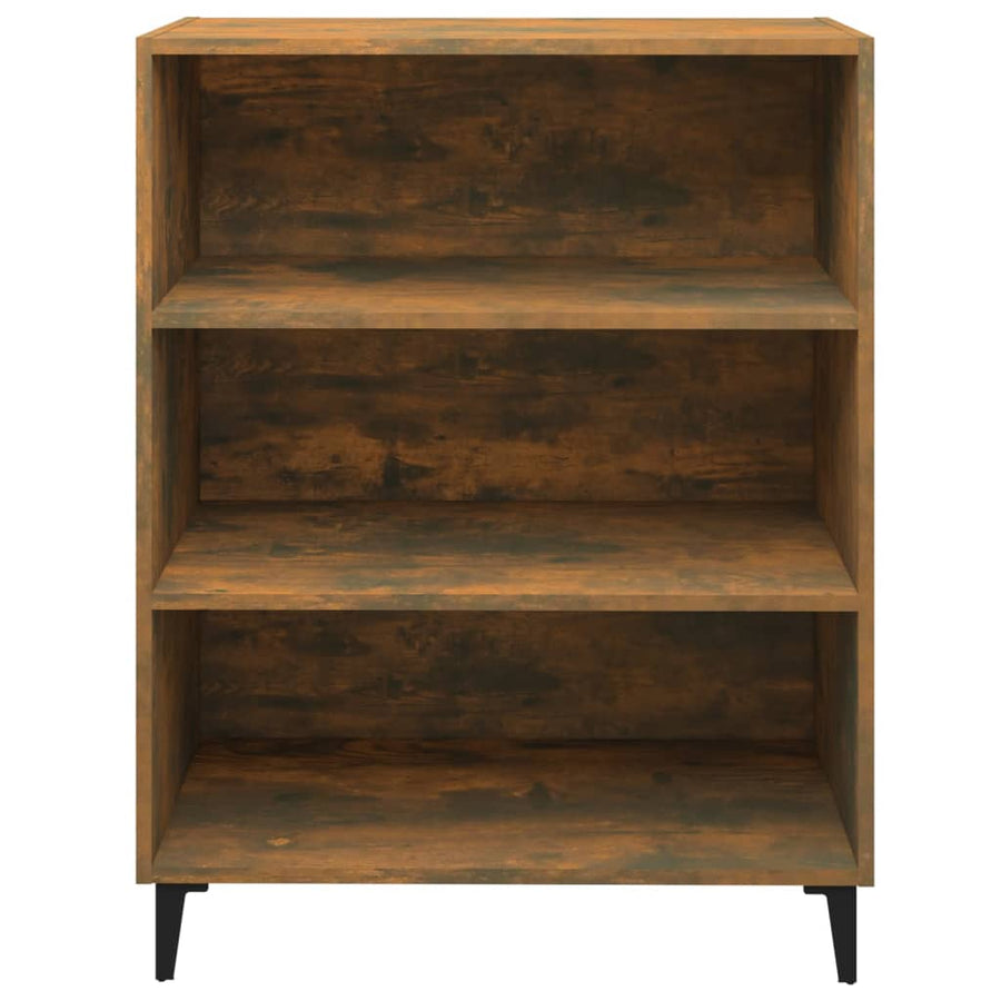 Dressoir 69,5X32,5X90 Cm Bewerkt Hout Gerookt Eikenkleurig