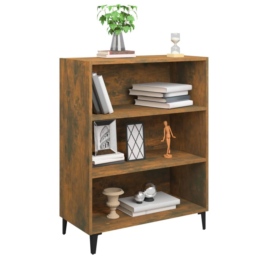 Dressoir 69,5X32,5X90 Cm Bewerkt Hout Gerookt Eikenkleurig