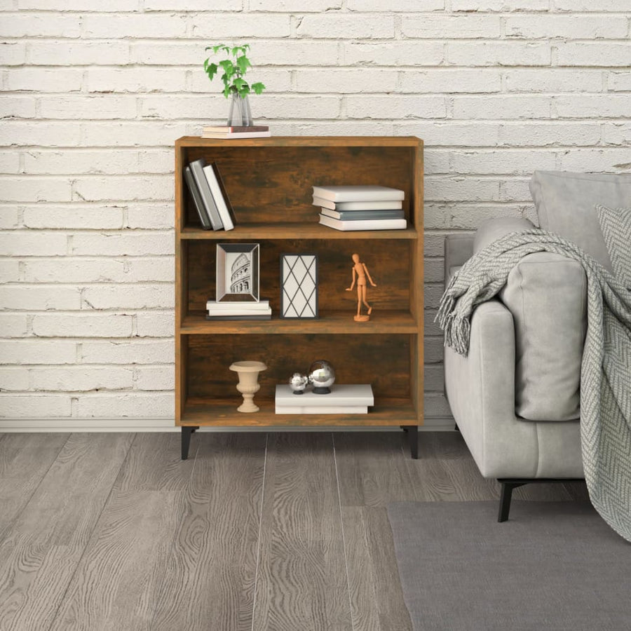 Dressoir 69,5X32,5X90 Cm Bewerkt Hout Gerookt Eikenkleurig