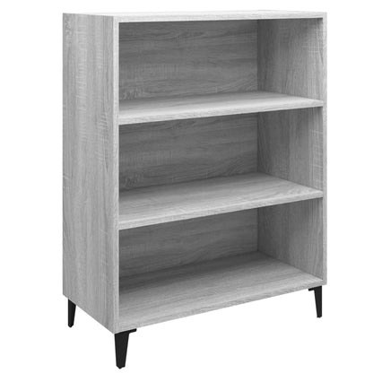 Dressoir 69,5X32,5X90 Cm Bewerkt Hout Grijs Sonoma Eikenkleurig
