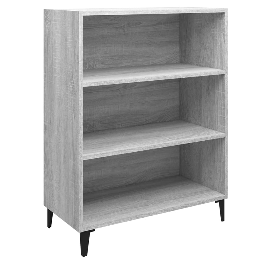 Dressoir 69,5X32,5X90 Cm Bewerkt Hout Grijs Sonoma Eikenkleurig
