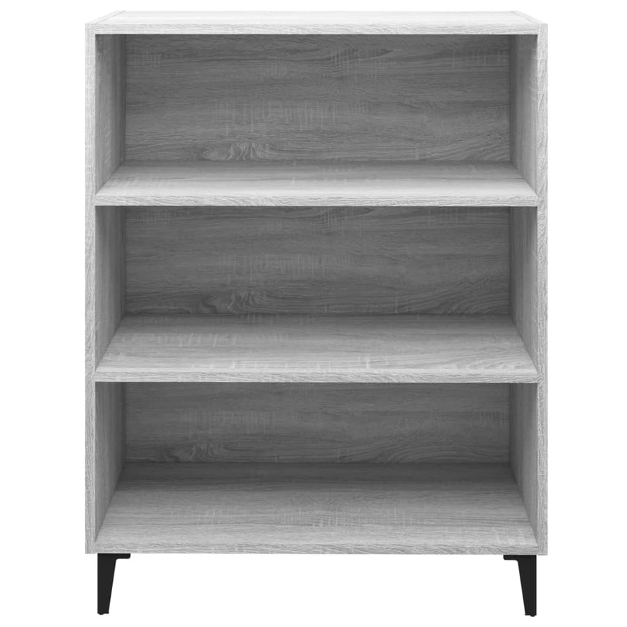 Dressoir 69,5X32,5X90 Cm Bewerkt Hout Grijs Sonoma Eikenkleurig