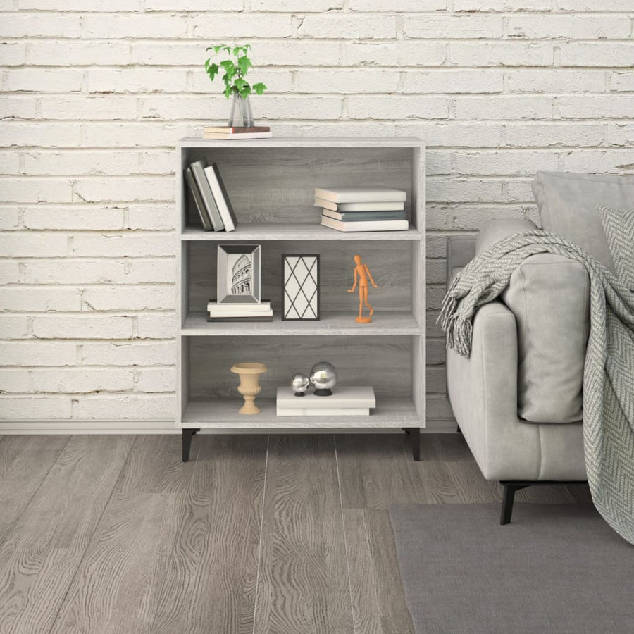 Dressoir 69,5X32,5X90 Cm Bewerkt Hout Grijs Sonoma Eikenkleurig