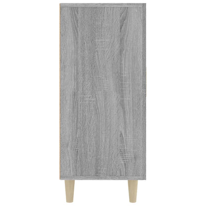Dressoir 90X34X80 Cm Bewerkt Hout Grijs Sonoma Eikenkleurig