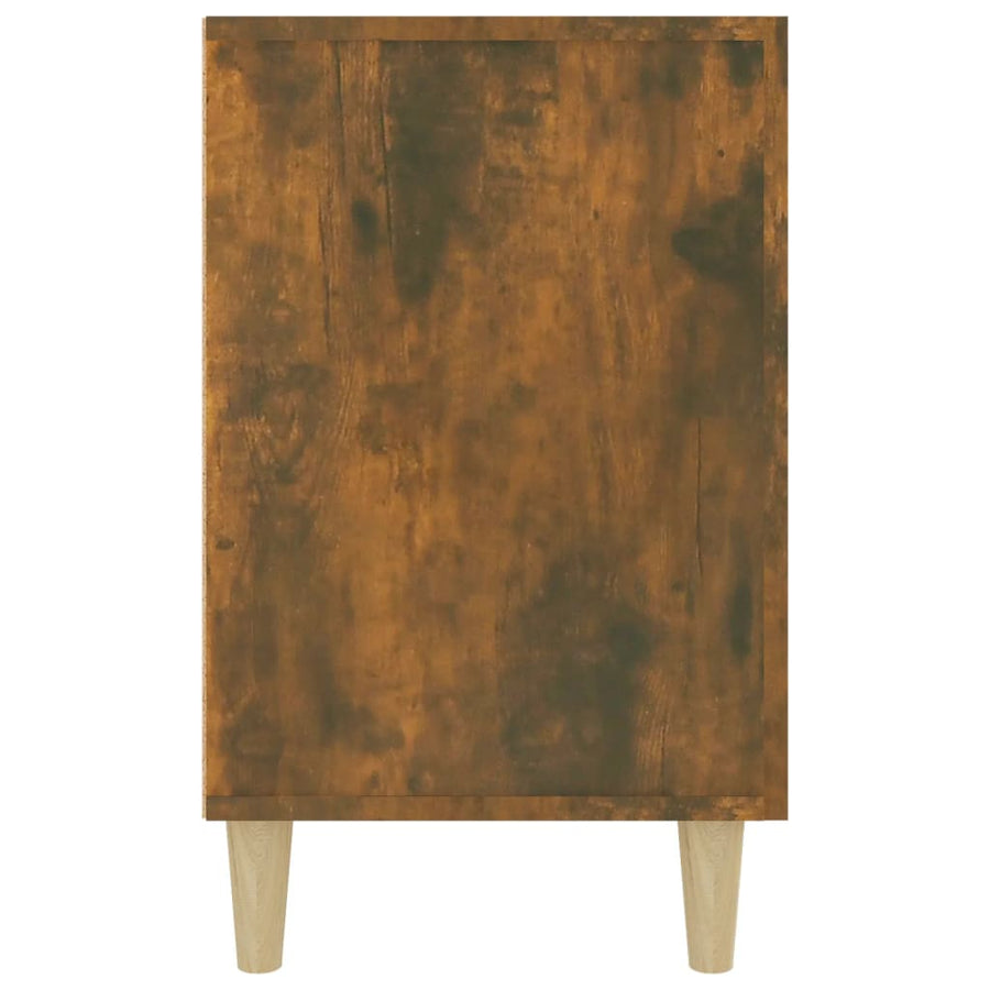 Dressoir 100X36X60 Cm Bewerkt Hout Gerookt Eikenkleurig