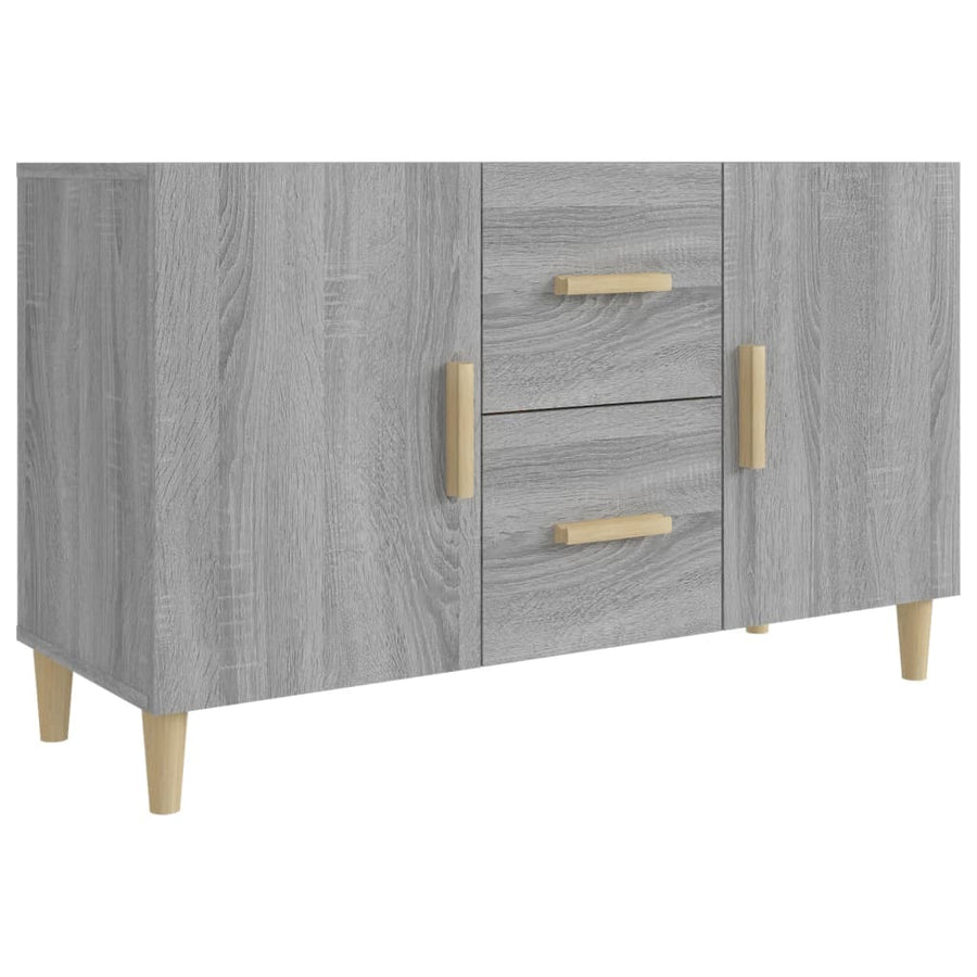 Dressoir 100X36X60 Cm Bewerkt Hout Grijs Sonoma Eikenkleurig