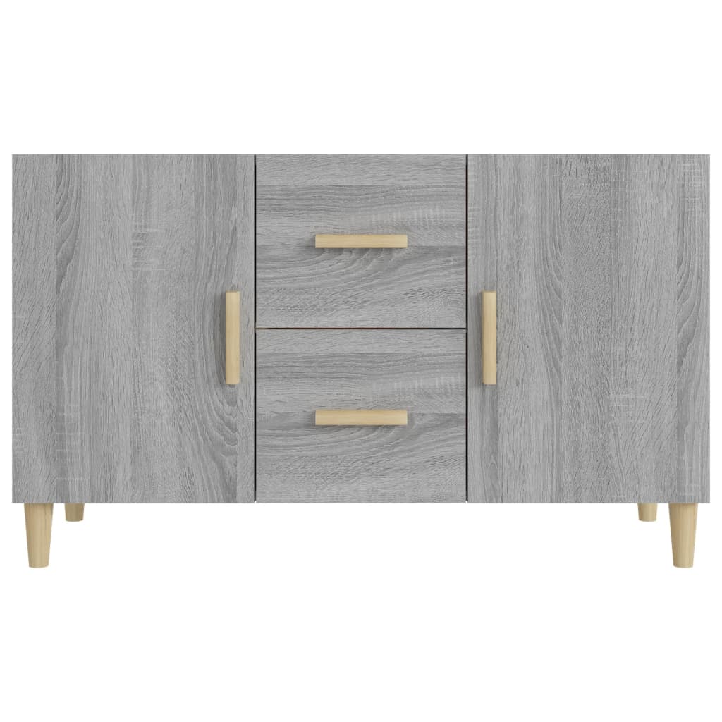 Dressoir 100X36X60 Cm Bewerkt Hout Grijs Sonoma Eikenkleurig