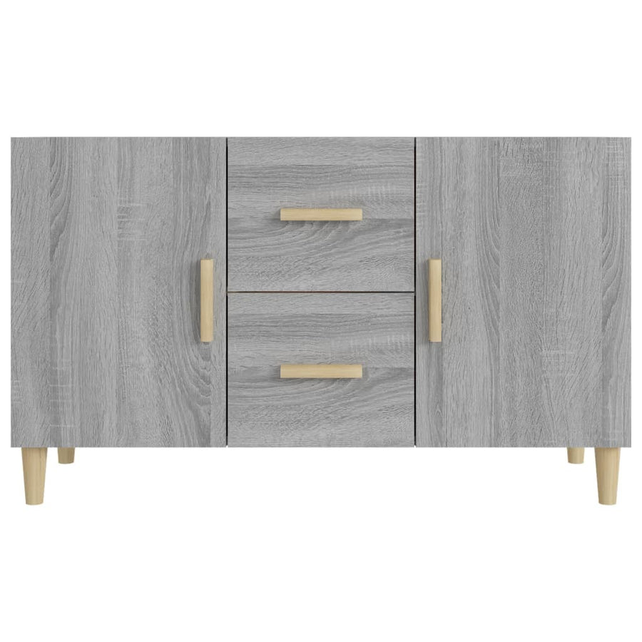 Dressoir 100X36X60 Cm Bewerkt Hout Grijs Sonoma Eikenkleurig