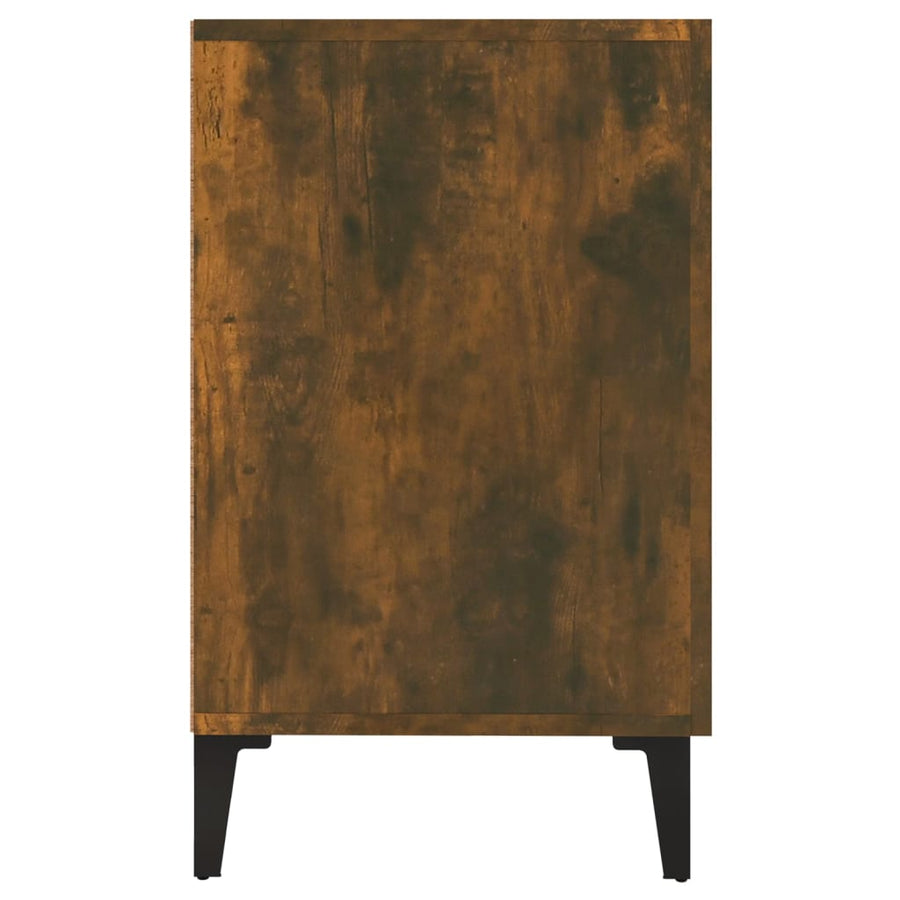 Dressoir 100x36x60 cm bewerkt hout gerookt eikenkleurig Gerookt eiken