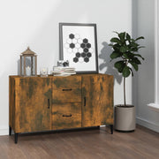 Dressoir 100x36x60 cm bewerkt hout gerookt eiken