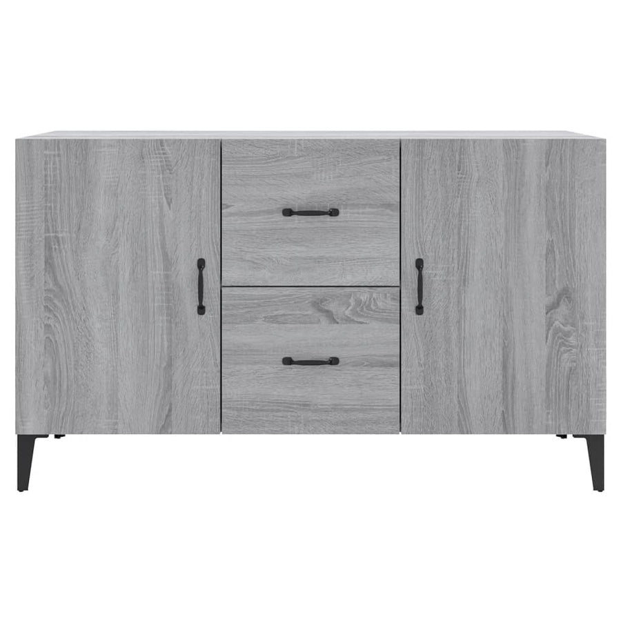 Dressoir 100x36x60 cm bewerkt hout grijs sonoma eikenkleurig Grijs sonoma