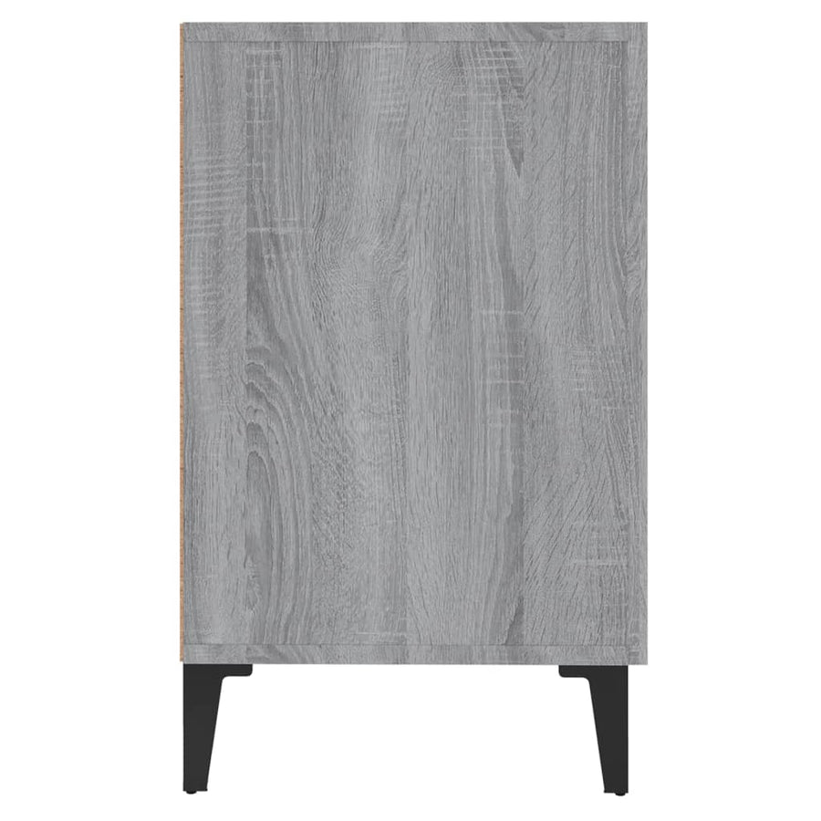 Dressoir 100x36x60 cm bewerkt hout grijs sonoma eikenkleurig Grijs sonoma