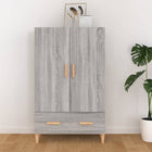 Hoge kast 70x31x115 cm grijs sonoma eiken