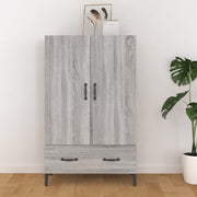 Hoge kast 70x31x115 cm grijs sonoma eiken bewerkt hout