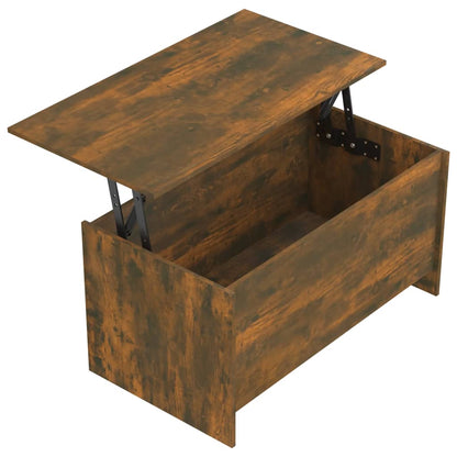 Salontafel 102X55,5X52,5 Cm Bewerkt Hout Kleurig 102 x 55 x 52.5 cm