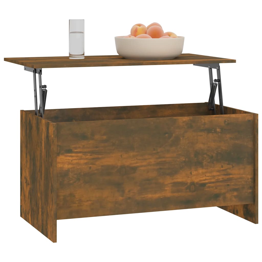 Salontafel 102X55,5X52,5 Cm Bewerkt Hout Kleurig 102 x 55 x 52.5 cm
