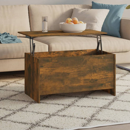 Salontafel 102X55,5X52,5 Cm Bewerkt Hout Kleurig 102 x 55 x 52.5 cm