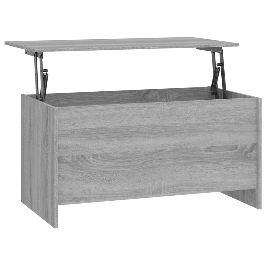 Salontafel 102X55,5X52,5 Cm Bewerkt Hout Eiken 102 x 55 x 52.5 cm