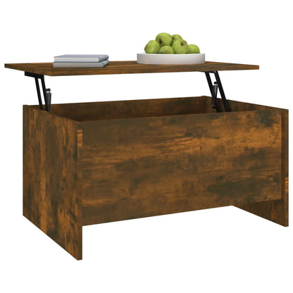 Salontafel 80X55,5X41,5 Cm Bewerkt Hout Kleurig 80 x 55 x 41.5 cm