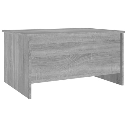 Salontafel 80X55,5X41,5 Cm Bewerkt Hout Eikenkleur 80 x 55 x 41.5 cm