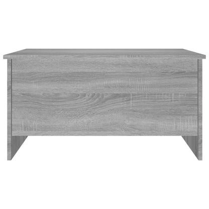 Salontafel 80X55,5X41,5 Cm Bewerkt Hout Eikenkleur 80 x 55 x 41.5 cm