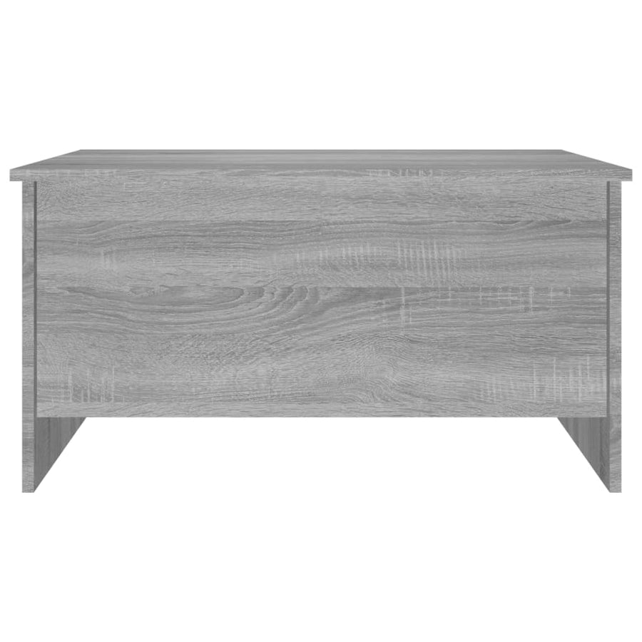Salontafel 80X55,5X41,5 Cm Bewerkt Hout Eikenkleur 80 x 55 x 41.5 cm