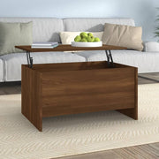 Salontafel 80x56x42 cm bewerkt hout